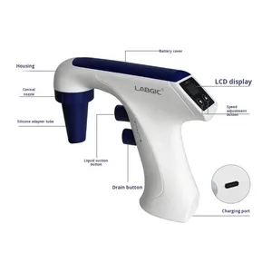 Lanjieke L-EPS-1 大容量電動ピペット 実験室用 調整可能な自動ポンプ 電子吸引補助装置 - Product Image 3