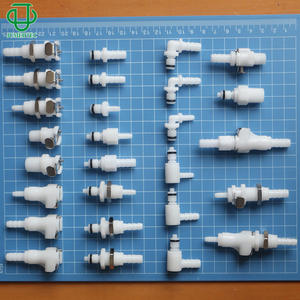 Raccord rapide en plastique POM de qualité série M, valve traversante, écrou de serrage pour tube, connecteur mâle, filetage externe excellent - Product Image 1