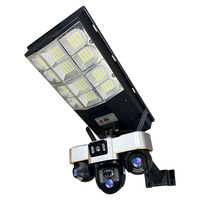 Caméra de surveillance extérieure solaire 4G V380 PRO AI IP67 HD à triple objectif et triple vue, best-seller transfrontalier