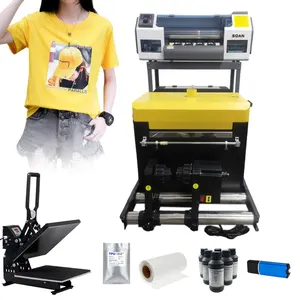 Fast Speed Mini A3 33CM PET Film DTF Printer Digital DTF for T-shirt Printing With Two XP600 Printhead