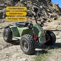 Buggy de plage électrique haute puissance 19 pouces, véhicule tout-terrain autonome 4x4, VTT de montagne et de désert, moyeu avant tout-terrain