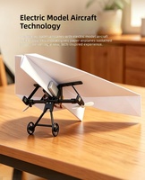 Kit d'avion en papier télécommandé DIY avec lumières LED, jouet éducatif STEM pour enfants, cadeau scolaire
