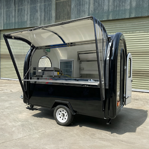 Chariot à hot-dogs en aluminium et fibre <span class=keywords><strong>de</strong></span> verre pas cher, camion <span class=keywords><strong>de</strong></span> cuisine mobile, remorque alimentaire avec service <span class=keywords><strong>de</strong></span> bonbons - Product Image 3