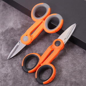 Pinheng Electrician Shears Stainless Steel Wire Cutter Gray Orange Versatile Household Industrial Use - Product Image 2