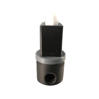 Katup Solenoid Plastik 2CR Piston-rod Tahan Korosi 2/2 Arah Port 1/8" 0-8 Bar PVC DC24V AC220V