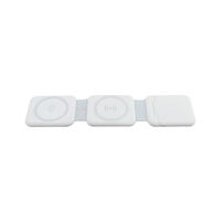 Nouveau modèle avec kit de câbles USB Charge rapide 15W Station de charge pliable 3 en 1 Station de support de chargeur sans fil magnétique