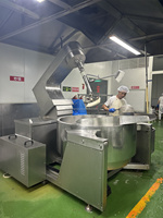 Marmite de cuisson industrielle à vapeur ZHONGNUP pour sauce Satay, mayonnaise, khoya/mava, machine mélangeuse à induction électrique 3.7KW, cuiseur Zacusca