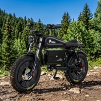 Vélo Électrique Tout-Terrain Haute Vitesse 3000W Sans Balais avec Pneus Larges et Freins à Disque pour Adultes, Batterie Lithium 48V, Style Rétro Cafe Racer, Vélo Urbain