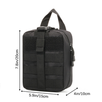 Pochette tactique EMT Molle, pochettes médicales Molle détachables, trousse de premiers soins détachable, sac de survie d'urgence pour les voyages, la randonnée en plein air