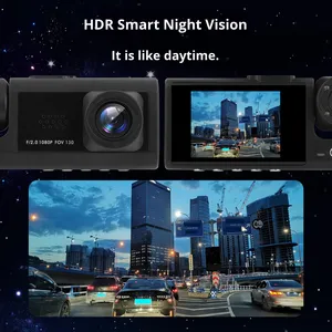 Nieuwe Longsintek LST-D21 <span class=keywords><strong>2</strong></span>-Inch 1080P Hd Nachtzicht Dashcam Drie Camera 'S <span class=keywords><strong>Loop</strong></span> Opname Auto Bewaking Achteruitrijhulp 1 Jaar - Product Image 5