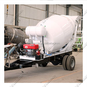 Anhänger Typ 3 m3 Yards Mobile Betonmischer Trommel Dieselmotor Betonmischer Tank zu verkaufen - Product Image 1