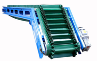 Convoyeur à bande en PVC durable, robuste, pour alimentation industrielle, vitesse réglable, étanche, résistant à l'huile, avec structure en acier inoxydable