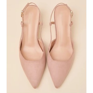 Summer Fashion Ladies Pointed <b>Toe</b> Kitten Heel Pumps Ankle Strap <b>Sandals</b> Rubber Outsole Elegant Slingback Wedding Shoes - Product Image 5