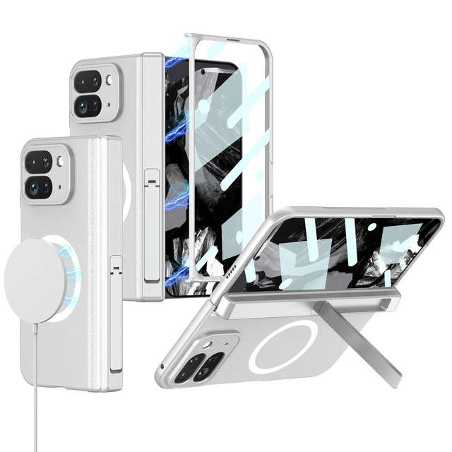 High Quality for Google Pixel 9 Pro Fold Mobile Phone Protective Case Magnetic Wireless Case 2 in 1