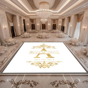 Autocollant vinyle personnalisé pour piste de danse de mariage, adhésif amovible, décoration de sol pour réception - Product Image 1