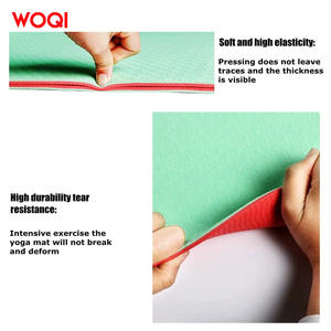 Tapis de yoga Woqi, épaisseur 6 mm, vert émeraude, EVA antidérapant, tapis d'exercice pour yoga, danse, saut à la corde - Product Image 5