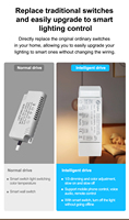 Driver Tuya Zigbee pour éclairage intelligent 36V, compatible avec les spots et downlights, avec variation de lumière de 2700K à 6000K, par Golden Security