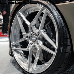 LSGZL Gesmede 2-delige Diep Concave Velgen 5x114.3 5x120 5x130 5x127 17 18 20 21 22 24 26 Inch Autovelgen voor Mercedes Audi BMW - Product Image 4