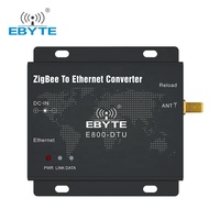 27dBm 500 mW de alta potência zigbee modem E800-DTU(Z2530-ETH-27) 2.5km de criptografia de alta velocidade ethernet transmissor zigbee cc2530