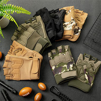 Guantes tácticos sin dedos para deportes al aire libre, guantes de escalada para ciclismo, ligeros, transpirables, con logotipo OEM personalizado y pantalla táctil