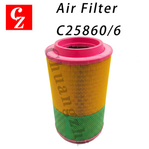 อะไหล่เครื่องอัดอากาศ Mann Industrial ไส้กรองอากาศ C25860/6 รับประกัน 2000 ชั่วโมง กระดาษกรองคุณภาพสูง MOQ ต่ำ - Product Image 1