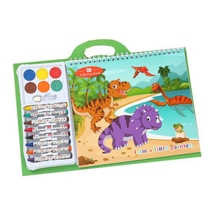 Nouveautés Livre de coloriage à l'eau <span class=keywords><strong>magique</strong></span> Ensemble de papeterie de <span class=keywords><strong>peinture</strong></span> pour enfants Livre de croquis de dessin animé avec <span class=keywords><strong>peinture</strong></span> aquarelle et crayon - Product Image 5