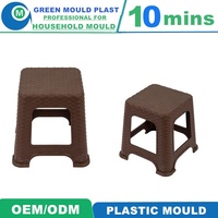 Chaise tabouret moulage par injection/moule chaise de table domestique plastique PP personnalisé plastique économique bon marché/outillage
