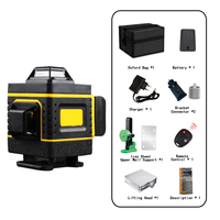 Niveau laser rotatif automatique F FSPY-1-2 à 16 lignes 4D, faisceau croisé vert à auto-nivellement, niveau laser 360°