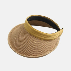 Sombrero <span class=keywords><strong>de</strong></span> <span class=keywords><strong>Paja</strong></span> <span class=keywords><strong>de</strong></span> Moda Primavera-Verano, Visera Casual para Viajes al Aire Libre, Playa y Protección Solar para Mujer - Product Image 2