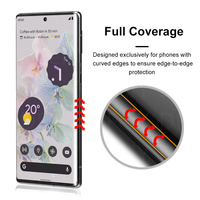 Verre trempé incurvé 3D avec colle intégrale pour Infinix Hot 50 Pro + Realme 13 Pro, protection d'écran pour Pixel 9 Pro, verre protecteur UV