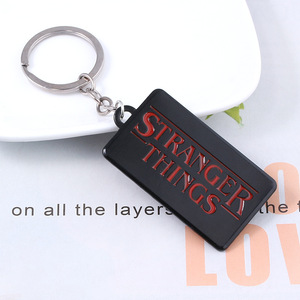 Nuevo Llavero Metálico de Stranger Things con Figura Chibi de <span class=keywords><strong>Eleven</strong></span> y <span class=keywords><strong>Dustin</strong></span>, Planta Carnívora, Regalo para Niñas y Niños - Product Image 4