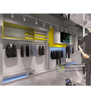 Design de magasin de vêtements pour hommes élégant Décoration de magasin de vêtements pour hommes moderne Conception de meubles de magasin de vêtements pour hommes - Product Image 1