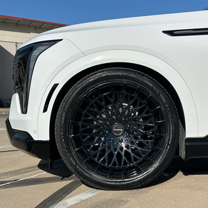 Rodas Forjadas Personalizadas Pretas Multirraio de 18, 19, 20, 21 e 22 Polegadas com Tampa Flutuante 5X114.3 e <span class=keywords><strong>5</strong></span> Furos para Mercedes, BMW, Audi, SUV e Lamborghini - Product Image 3