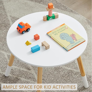 Trẻ Em Rắn Gỗ Thông Bàn Với Ghế Đặt Trẻ Em Vòng Chơi Bảng Cho Trẻ Mới Biết Đi Bé Chơi Trò Chơi Bàn Nghiên Cứu Bảng Bé Đồ Nội Thất - Product Image 5