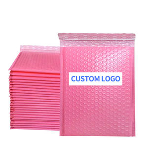 Bolsa de correo de transporte de burbujas de polietileno con autosellado negro mate personalizada, sobre de espuma para pequeñas empresas, bolsas de correo pequeñas de aire llenas - Product Image 2