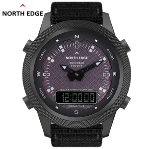 NORTH EDGE outdoor waterproof solar pedometer compass multi-function light wave dual display 1.8 inch sports smart watch EVOQUE