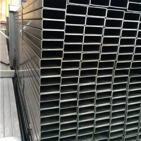 Pipa kotak baja karton Q235B kualitas tinggi Astm A36 A53 tabung persegi panjang baja karbon/pipa untuk bahan bangunan