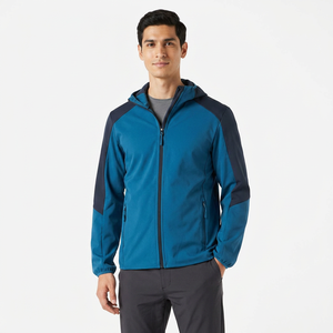 Men's High Quality Softshell Jackets Custom Made <b>Canvas</b> Winter Tops Zipper Outdoor Style Hooded Collar Top Selling Wholesale - Product Image 1