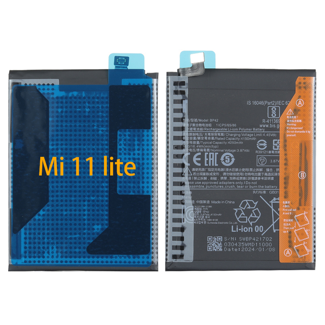 High Quality Batteries BP42 Battery for Xiaomi Mi 11 Lite Genuine Replacement Phone Battery 4250mAh