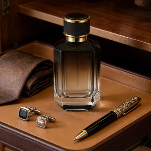 Botella <span class=keywords><strong>de</strong></span> <span class=keywords><strong>Perfume</strong></span> <span class=keywords><strong>de</strong></span> Vidrio Negro Degradado <span class=keywords><strong>de</strong></span> Lujo, Vacía, <span class=keywords><strong>con</strong></span> Tapa Magnética, 50 ml, 100 ml, Recargable, <span class=keywords><strong>con</strong></span> Atomizador, para <span class=keywords><strong>Hombre</strong></span> - Product Image 4