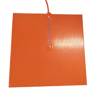 Plaque chauffante flexible en silicone 12V 24V 110V 220V, tapis chauffant en silicone 240V pour impression 3D