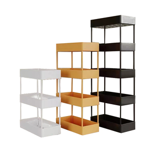 Multifunctional kitchen bathroom household vegetable racks plastic storage rack
