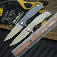 Couteau de survie et de camping BoChen 2026 en acier D2 de bonne qualité, lame OEM & ODM avec manche en alliage de titane TC4