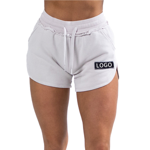 Pantalones cortos de algodón 2022 para mujer, shorts para correr, entrenamiento, gimnasio, Vintage, lavado, personalizados, 100% - Product Image 1