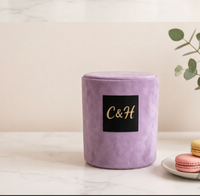 Bougie artisanale CHHC personnalisée de luxe, parfumée à l'aromathérapie, en cire de soja, écologique, 80 heures de combustion, pour les fêtes et la décoration intérieure