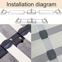 Embouts de panneau en plastique flexibles et réglables modernes pour le support de lattes de lit
