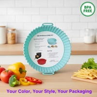 Reutilisable Silicone Friteuse Air Doublures Panier Accessoires 4-7 QT Cuisine Gadgets Pot Four Doublure Plat Cuisson