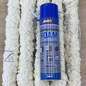 Aerosol de espuma PU estándar AIBO de 500ml, espuma expansible de alta densidad para trabajos de sellado de construcción en general - Product Image 5