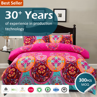 Personnalisation OEM ODM à Partir d'Échantillons, Ensembles de Literie de Luxe à Motif Floral Imprimé Sur Mesure, Housses de Couette pour la Maison