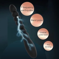 Vente chaude Choc Électrique Anal Vibromasseur Sex Toy Anal Perles Vibrateurs Gay Prostate Massage Silicone Butt Plugs Pour Couple